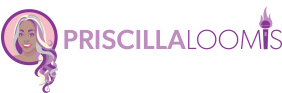 A purple word that says " iscilla ".